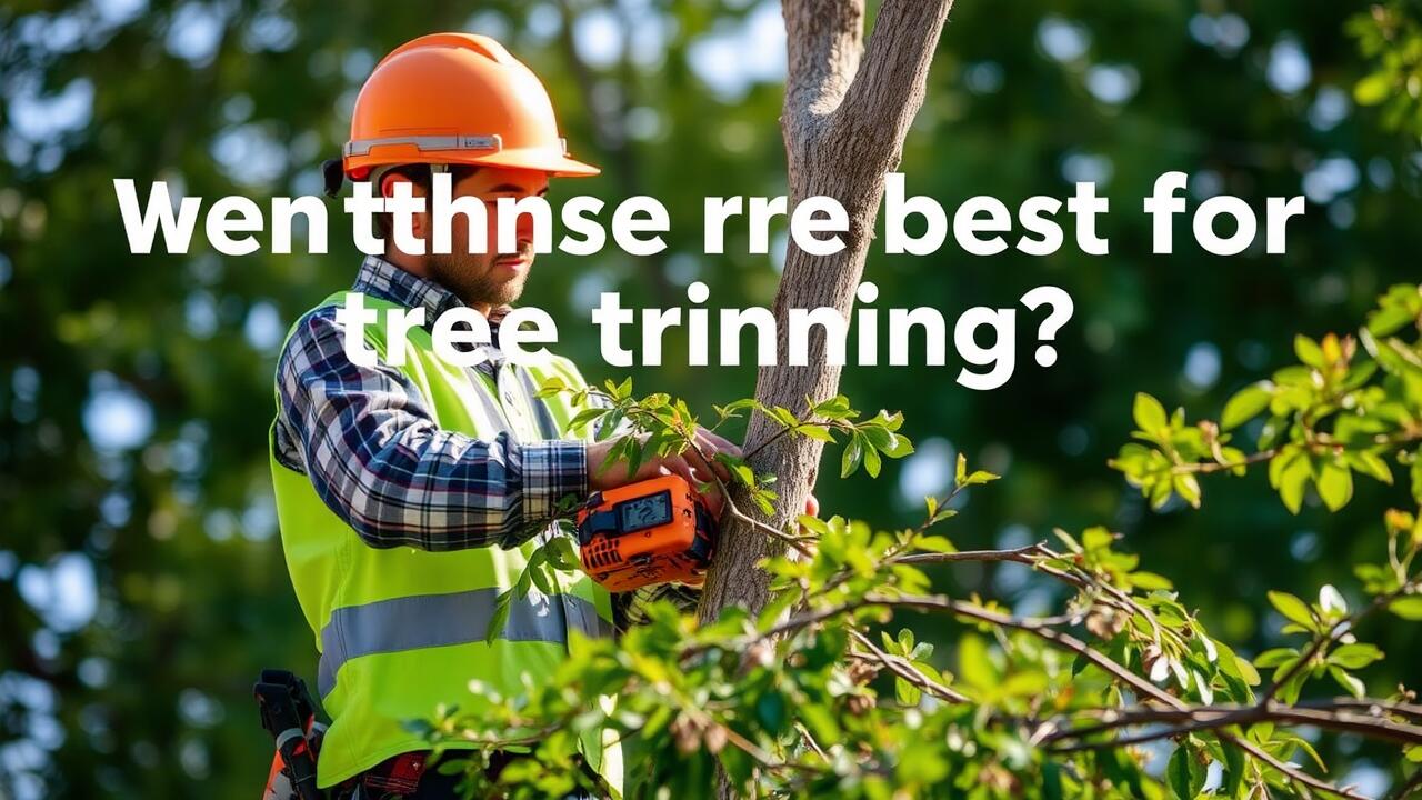 What months are best for tree trimming?