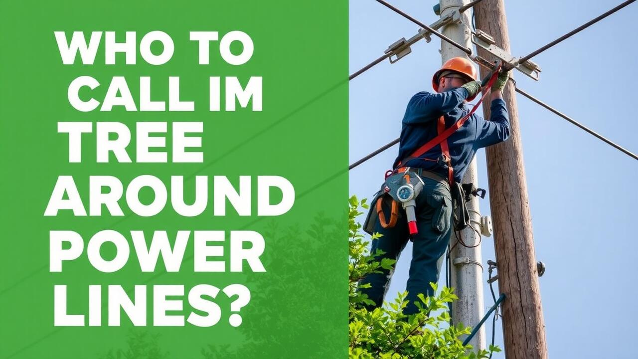 Who to call to trim trees around power lines?