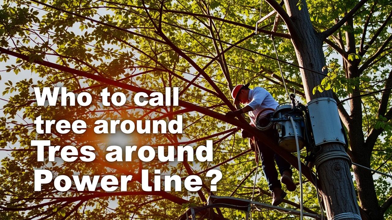 Who to call to trim trees around power lines?