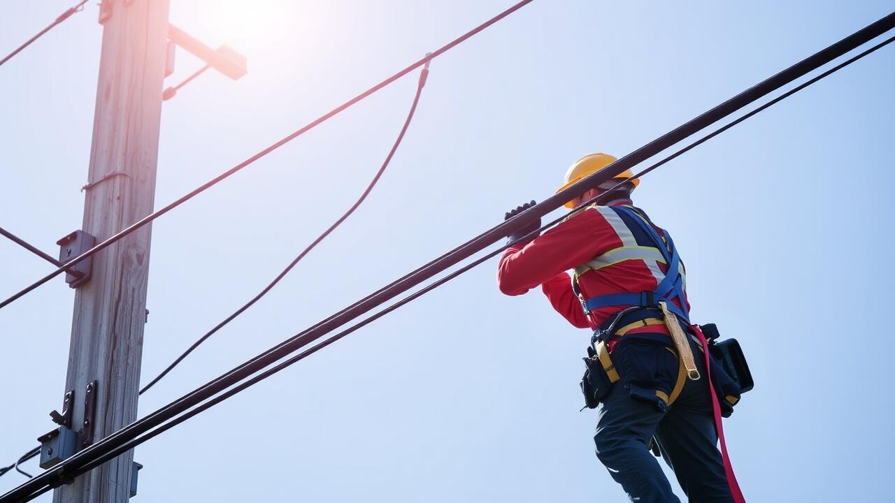 Who to call to trim trees around power lines?