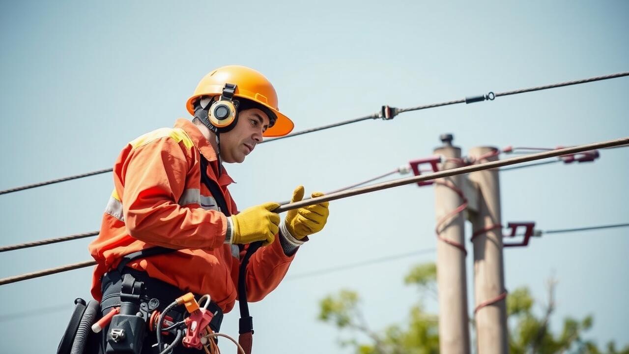 Who to call to trim trees around power lines?