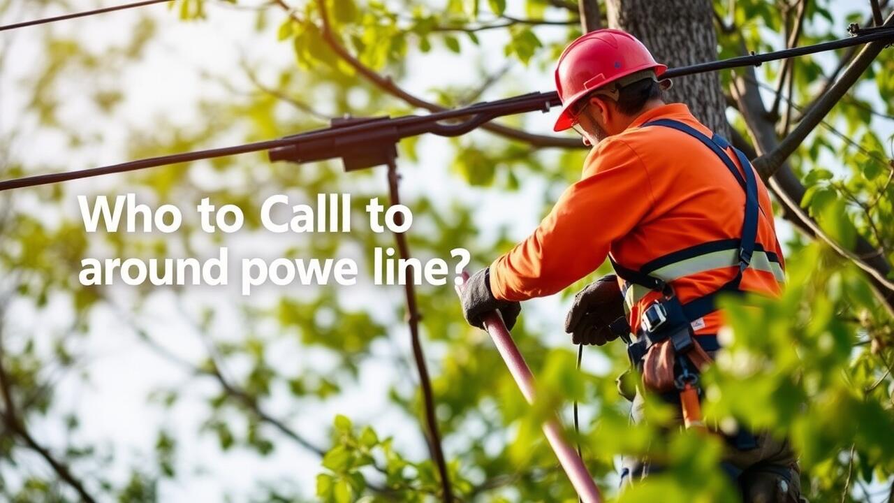 Who to call to trim trees around power lines?