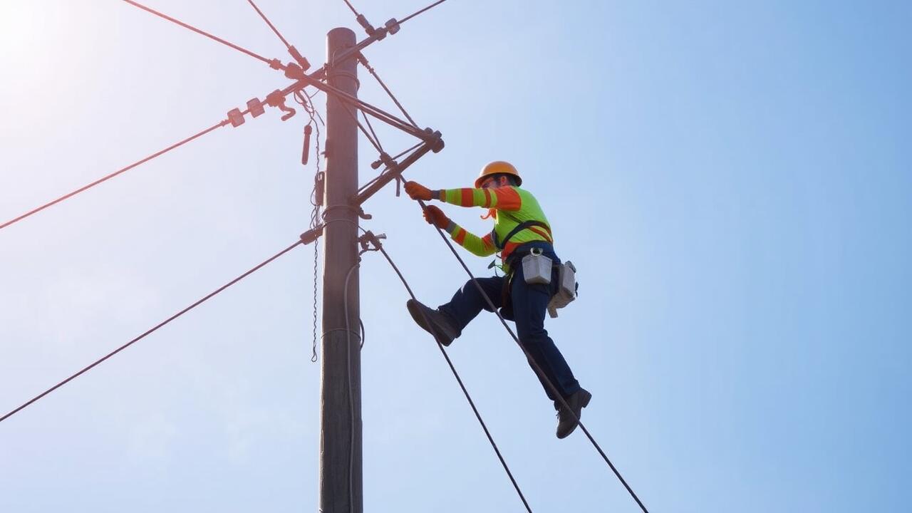 Who to call to trim trees around power lines?