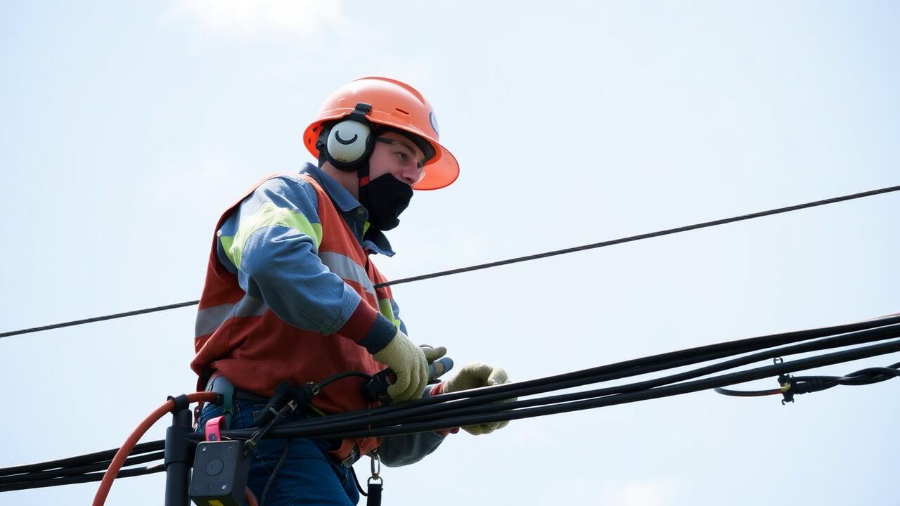 Who to call to trim trees around power lines?